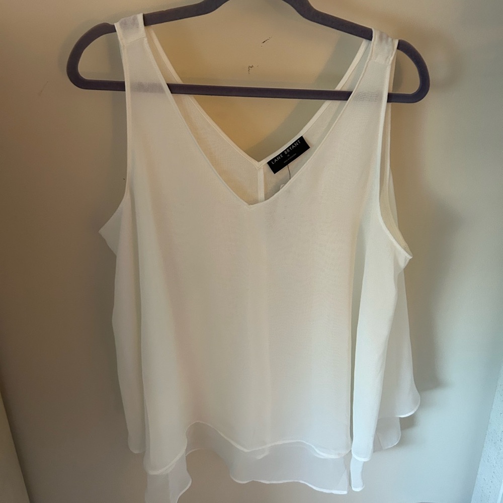 Lane Bryant Swing Top in Cream